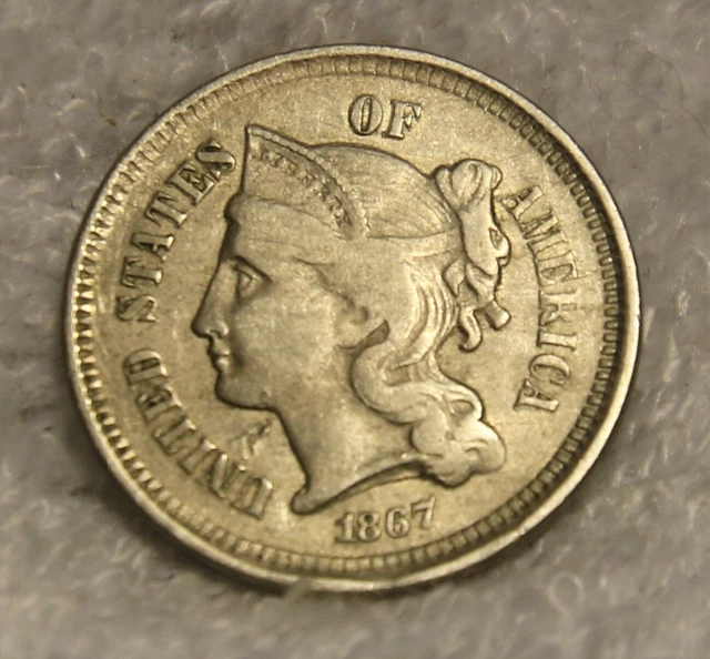 1867 three cent nickel