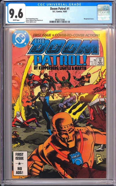 Doom Patrol #1 CGC 9.6 WP 1987 3859272006 1st Issue Wraparound Cover TV Show