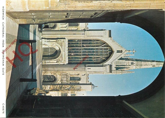 Picture Postcard- Norwich Cathedral, from Erpingham Gate