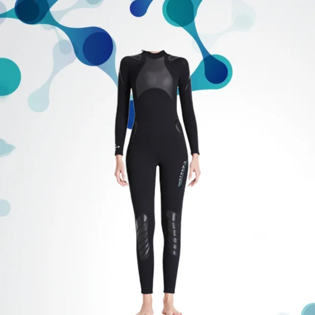 Zipper Diving Suit Sleeve Wetsuit Women Snorkeling Weisuit Miss Cold Protection