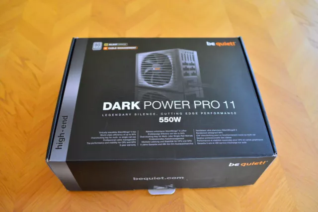 be quiet! Dark Power Pro 11 550W 80PLUS Platinum Netzteile (BN250) ATX OVP