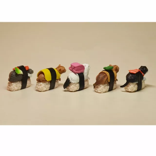 2022 5pcs Kitan Club Capsule Sushi Neko Cat Meow Mini Figure Kitty Collection Se 2