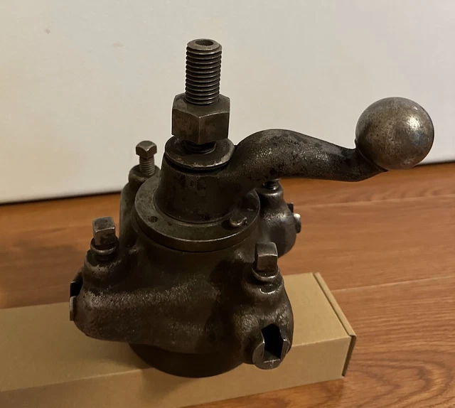 Rare large 4 way lathe tool post