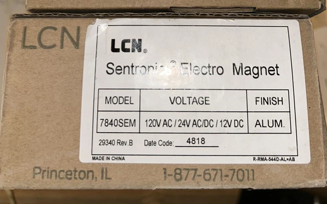 LCN SEM7840 AL Electromagntic Door Holder,Recessd