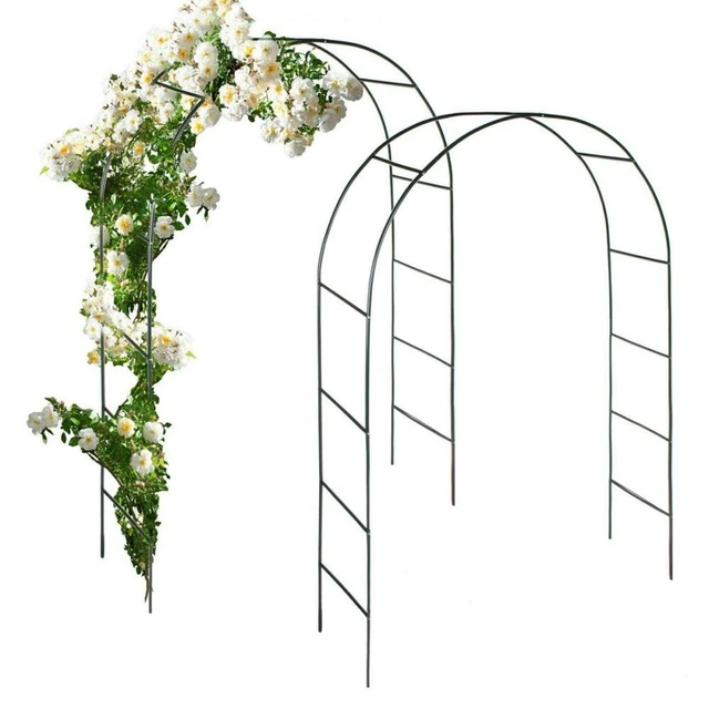 Rosenbogen Set 1 x Rankhilfe Torbogen Rankgitter Spalier Gartenbogen Rankgestell
