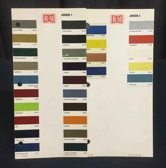 RARE NUANCIER COLORI Chart Book Color Card RM 1973 JENSEN £85.73 ...