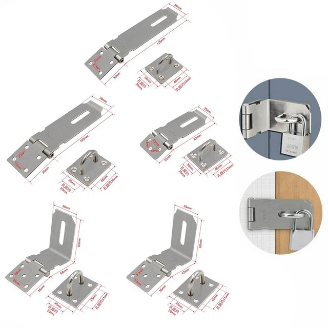 Lot De 8 Fermoirs à Levier En Acier Inoxydable - Longueur 76 Mm, Capacité De Serrage Solide, Pour Armoires, Boîtes à Outils, Etc.