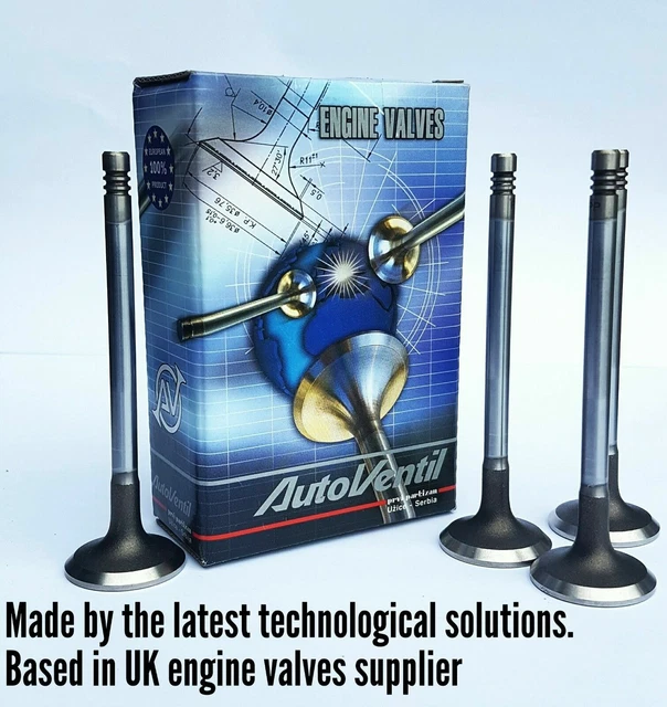 4 EXHAUST VALVES FIT TO SUBARU TOYOTA ENG 1NR-FE Auris Corolla Verso S1 ...