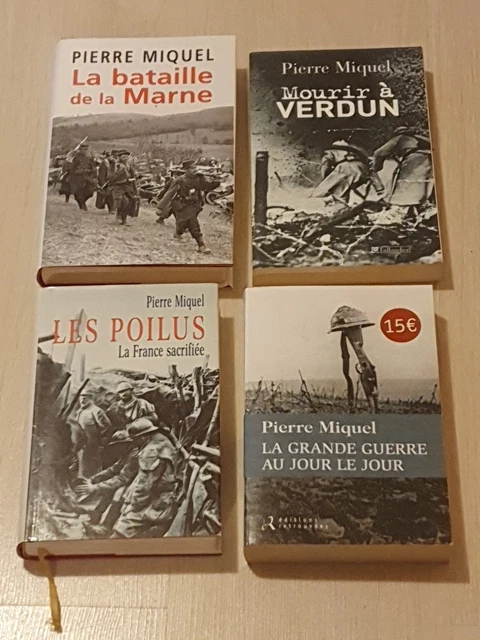 Lot De 4 Livres Illustrés Sur La Guerre 14-18 (WW1) - Histoire Et Militaire - Bon état