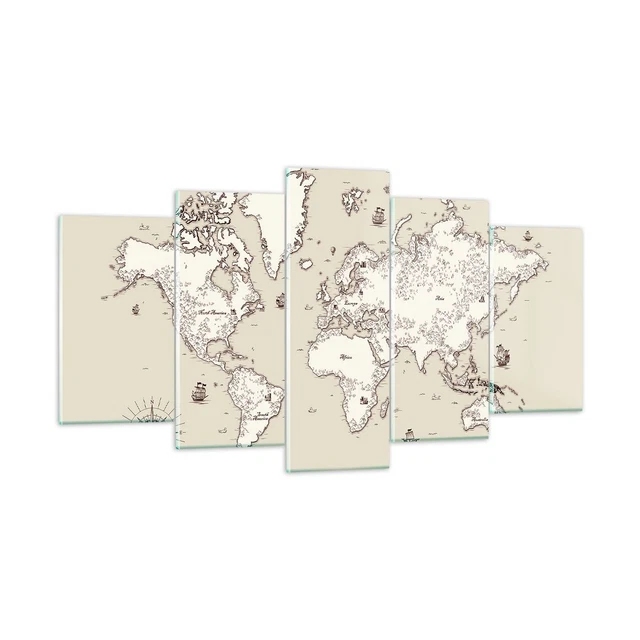 Quadro Su Vetro 100x40 Cm - Aereo An-2 In Bianco E Nero, Decorazione