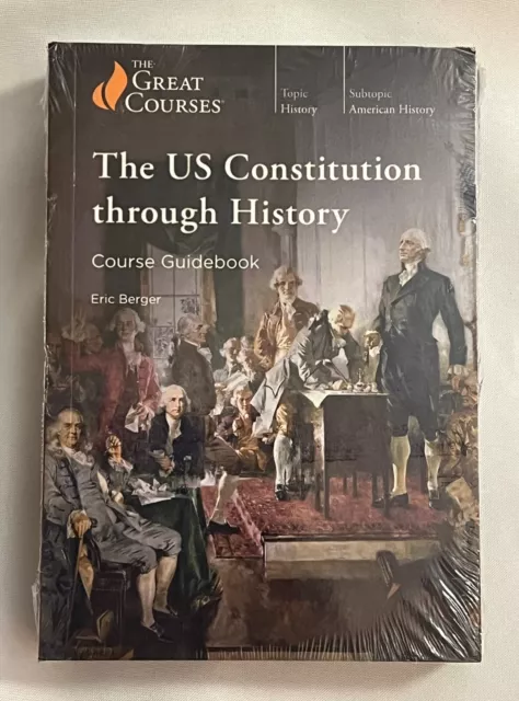 The Great Courses - The US Constitution through History - 4 DVDs+Guidebook - New