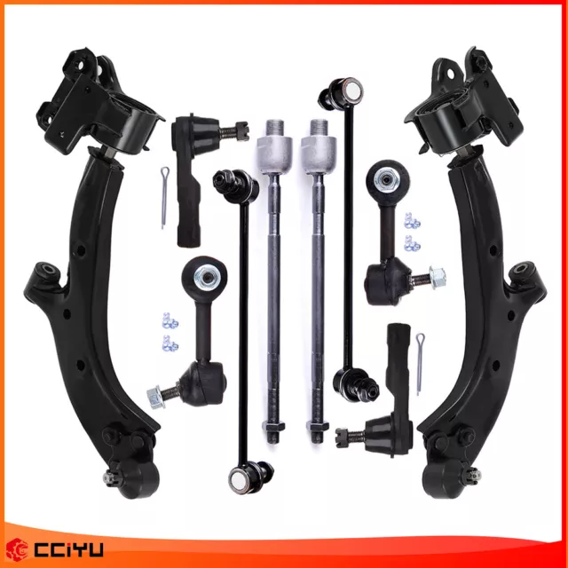 For 2007-2011 HONDA CR-V Front Lower Control Arm Ball Joints Sway Bars Tie Rods