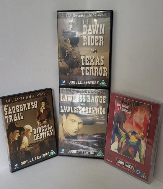 JOHN WAYNE ULTIMATE COLLECTION LAWLESS DAWN RIDER 4 DVD SET WESTERNS ...