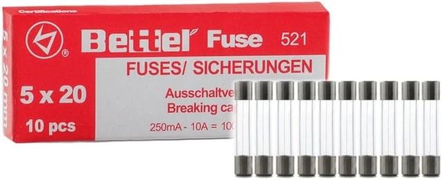 Fusible 2,5 a Flink 5 X 20 Mm 250 V Type 521 Lot De 10 Paquets De Fusibles Fins