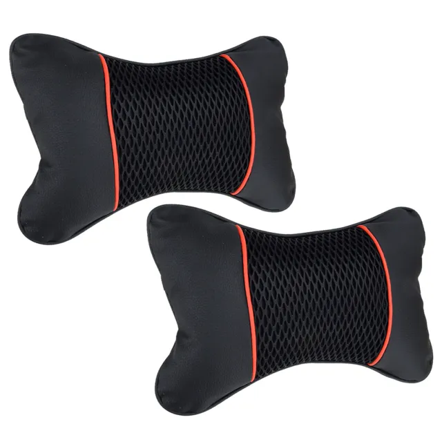 2x Car Seat Headrest Head Pillow Pad Neck Rest Support Cushion Bone Shape Acc