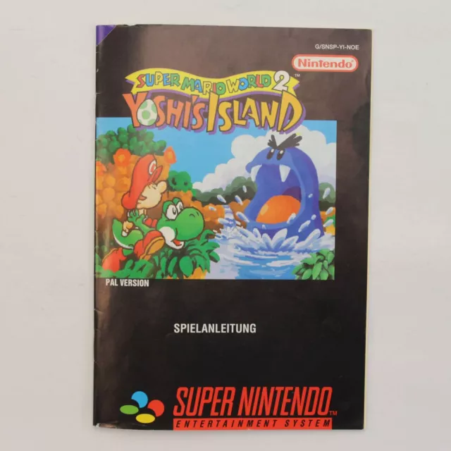 SNES Super Mario World 2 Yoshi´s Island SNSPYINOE Spielanleitung / Handbuch / Ma