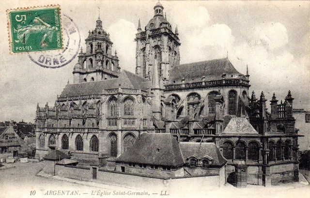 B1900+ Cpa  61  Argentan    L'  Eglise  Saint  Germain