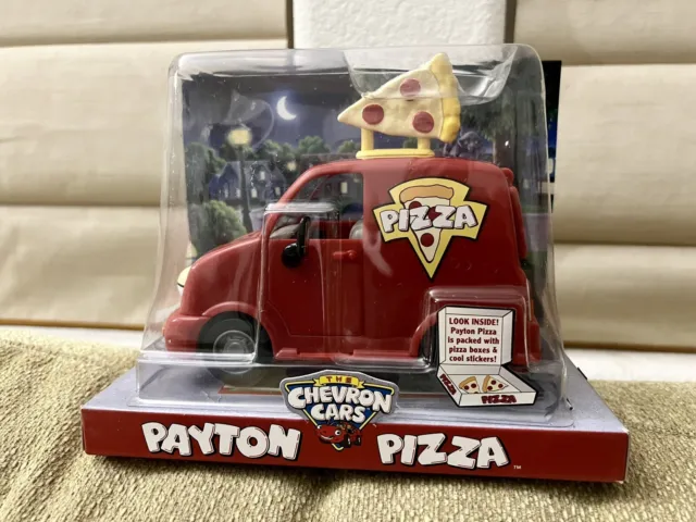 The Chevron Cars #37 - PAYTON PIZZA TRUCK Red Collectible Toy Car - 2005 NIP