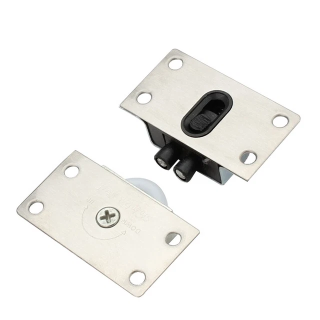 Rouleaux De Porte Coulissante En Acier Inoxydable 304 - 2 Pièces Avec Roue Rainurée En U