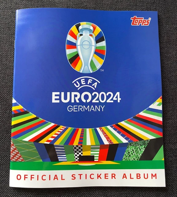 NEU !!! Topps Uefa Euro 2024 Germany Official Sticker Album Mit 6