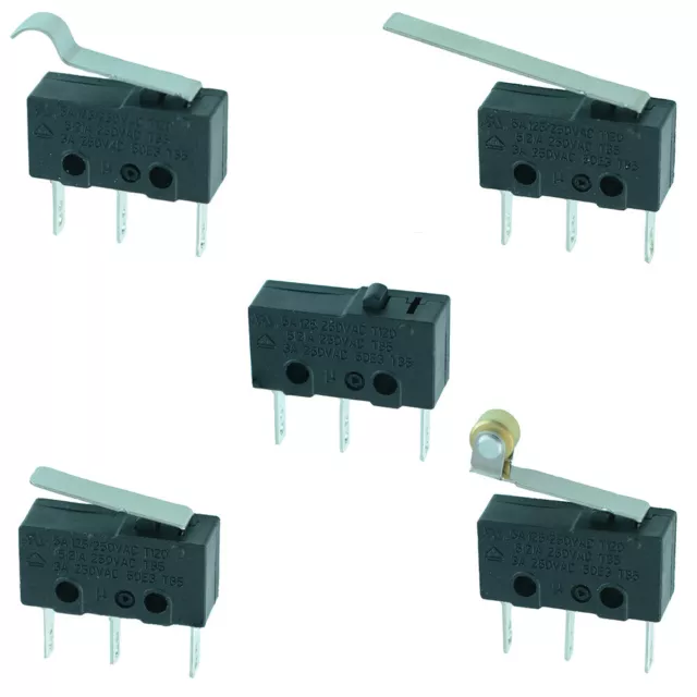 V4 Microswitch SPDT 5A Lever / Roller Micro Switch