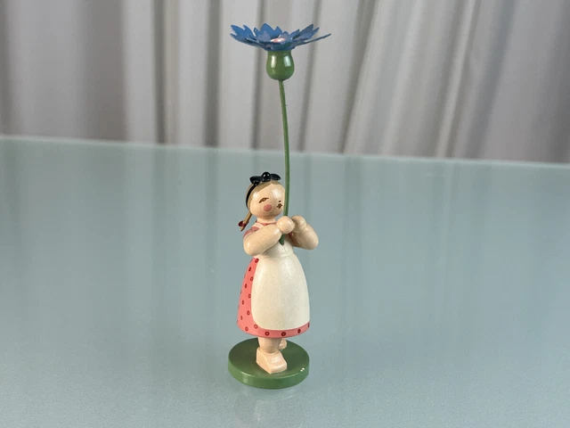 Figurine Erzgebirge enfant fleur 26 cm excellent état