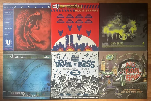 Bundle Of 5 Drum & Bass/Jungle L.Ps And One 12” Single. Rare & Collectable