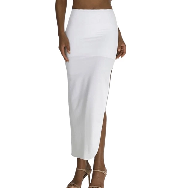 Dominique Full Length Control Slip With Adjustable Slit Minimize Tummy No Show