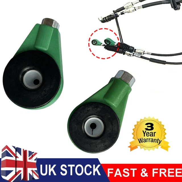 PAIR FOR FIAT 500 / Ford Ka 2007 Onwards Gear Cable Linkage Ends Bush