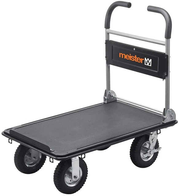 Meister 8985700 carrello piattaforma carrello per trasporto carrello fino a 300 kg ausilio per il trasporto