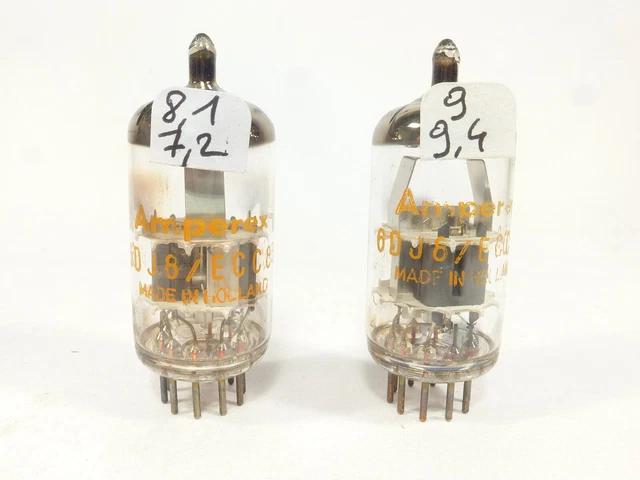 Paire De Tubes 12AU7/ECC82 Mazda Belvu - Testés, état Occasion - Pour Audio