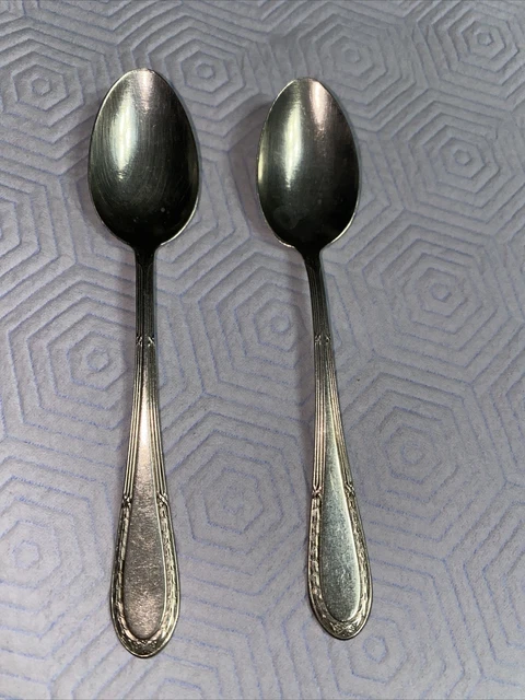 2x Löffel ,Teelöffel Zuckerlöffel ,Alpaka