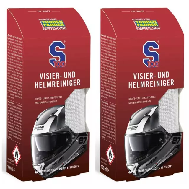 2x S100 Dr. Wack Visier- und Helmreiniger 100ml 2409