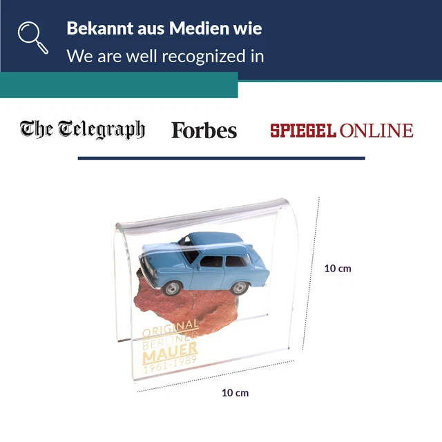 United1871 Original Berliner Mauer-Stein - Mit Echtheitszertifikat