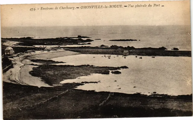 CPA Env. de CHERBOURG - OMONVILLE-la-ROGUE - General view of the Port (245577)