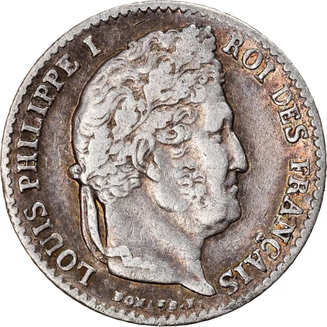 [#878305] Coin, France, Louis-Philippe, 1/4 Franc, 1839, Paris, AU, Sil, ver