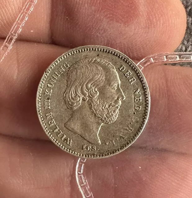 Netherlands 25 Cents 1850. UNC Or NEAR RARE