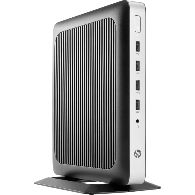 HP T630 Fanless Silent USFF. AMD Quad, 8GB RAM, 2x M.2 SSD, 4K DP, USB3 + PSU