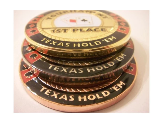 3 Piece Commerative Poker Weight Guard Tournament Trophy Set