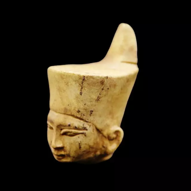Rare Antique Egyptian Stone Pharaoh King Bust Mask Figure...UNIQUE