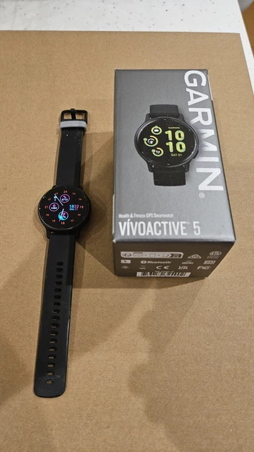 GARMIN VIVOACTIVE 5 Bluetooth Black Smartwatch 180.00 PicClick UK