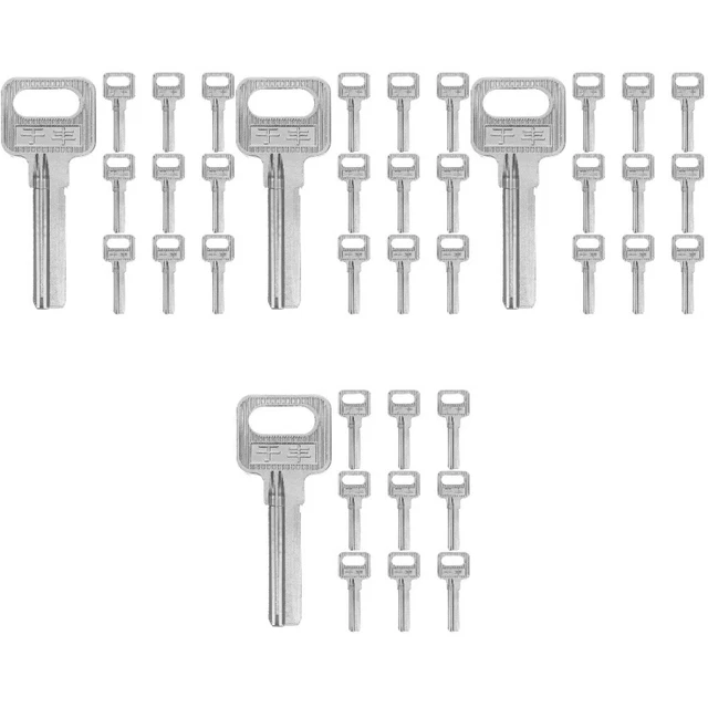 blank keys bulk assortited 40 pz chiave vuota pezzi di ricambio chiavi chiave