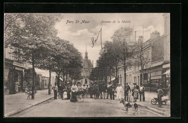 CPA Parc-St.-Maur, Avenue de la Mairie 1904