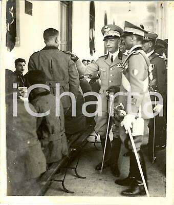 1937 MILANO Duca di BERGAMO visita 27° Reggimento ARTIGLIERIA *Fotografia