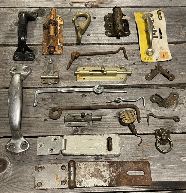 20+ Metal Lot Door Hardware Trivet Hooks Latch Farm Decor
