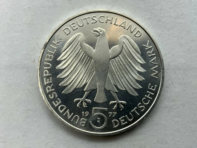 Münze 5 Dm 1977 Carl Friedrich Gauss Zustand Wie Auf Den Fotos Zu Sehen