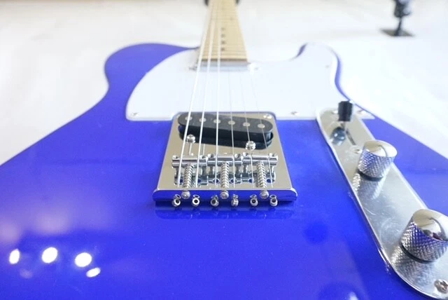 Quincy Tele Style Electric Guitar T Shape INDIGO BLUE Classic Authentic Shape