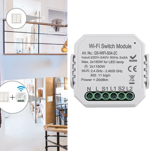 Wifi Module Interrupteur Télécommande Share Avec Famille Smartphone Calendrier