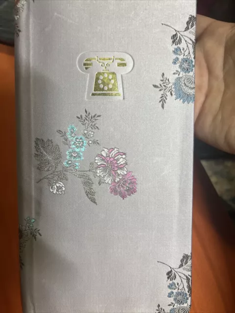 Vintage Silk Brocade Telephone, Address Book-Shanghai, China