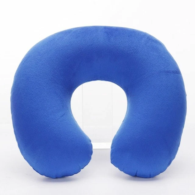 Travel U-shaped Pillow Inflatable Neck Pillow Car Head Neck Rest Air Cushion NEW 4